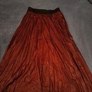 Maroon Maxi Skirt XS